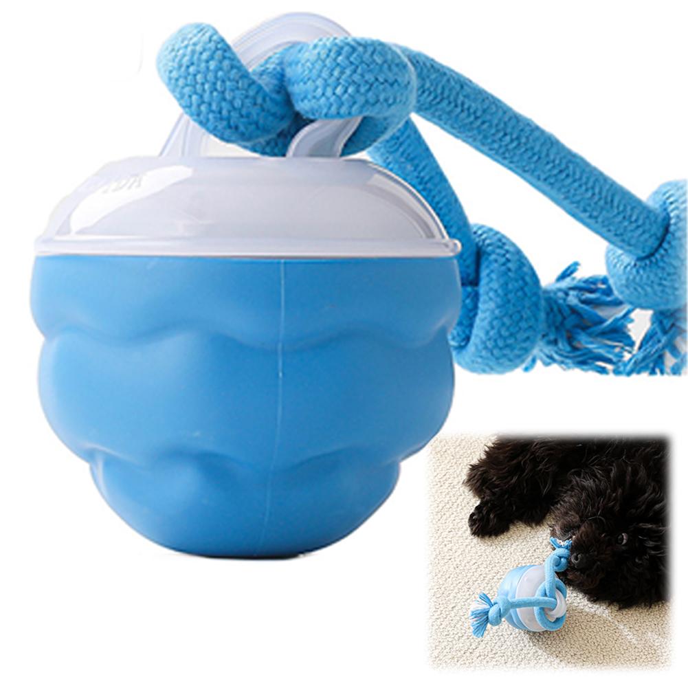 Rechargeable Electric Pets Toys Interactive Dog Toys Active Rolling Ball with Rope Squeaky Dog Toy for Puppy Dogs Cats Toys