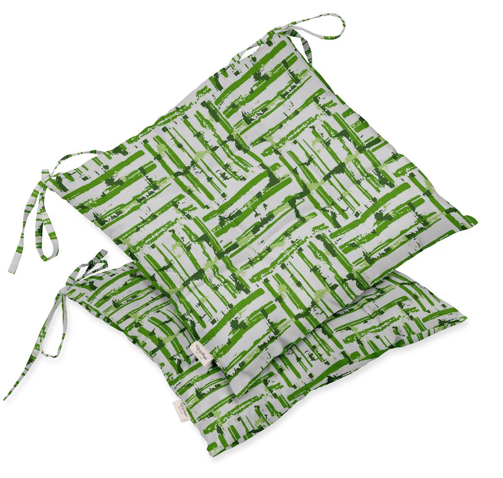 Vargottam Indoor Outdoor Tufted Printed Square Seat Patio Cushion Set Of 2 Water Resistant Patio Furniture Seat Cushion 19,inches, Purple |