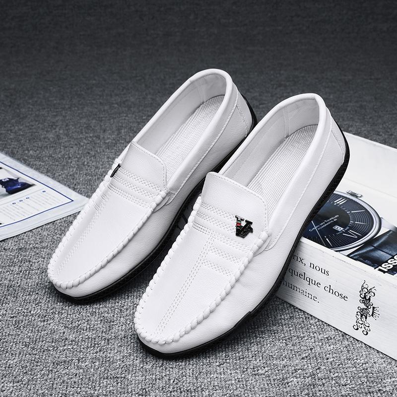 

Мужская кожаная обувь Мужская деловая формальная обувь Повседневная обувь из мягкой кожи для мужчин JZ-5677 44 белый