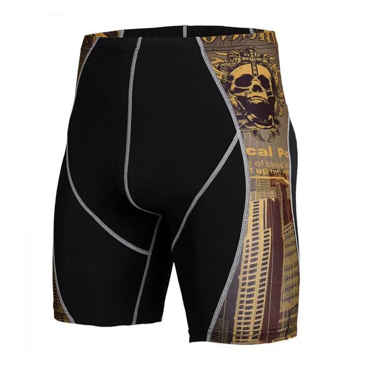 

Мужские компрессионные фитнес-шорты быстросохнущие - Дышащие, формирующие фигуру, 5-точечный дизайн для бега и плавания Medium