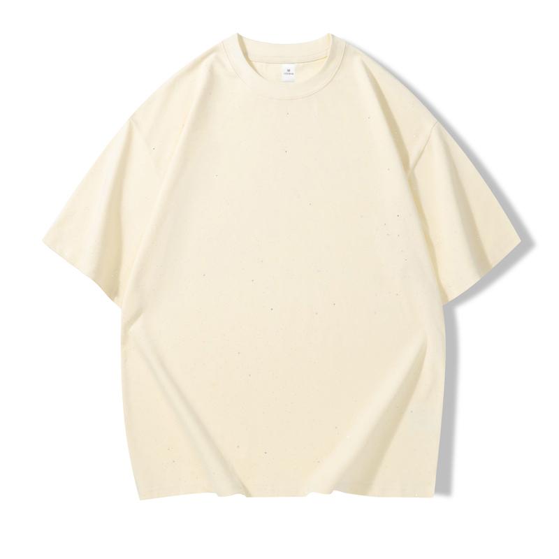 Summer Men Crew Neck Starry Sky Pattern T-Shirts Men Loose Short Sleeve Tshirt Women Harajuku Casual Cotton Streetwear Trendy Basic Tee