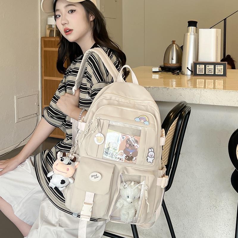 Stylish Large-Capacity Backpack for Junior High & High School Students