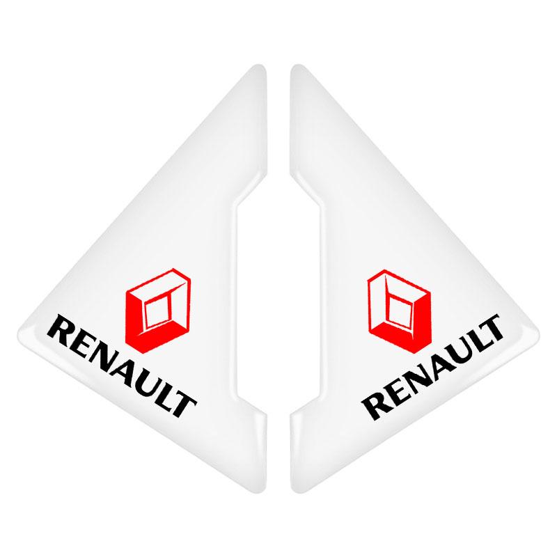 2Pcs Car Door Corner Protection Decals Stickers Car Styling For Renault Duster Kaptur Clio Logan Captur Megane 2 3 Laguna d111