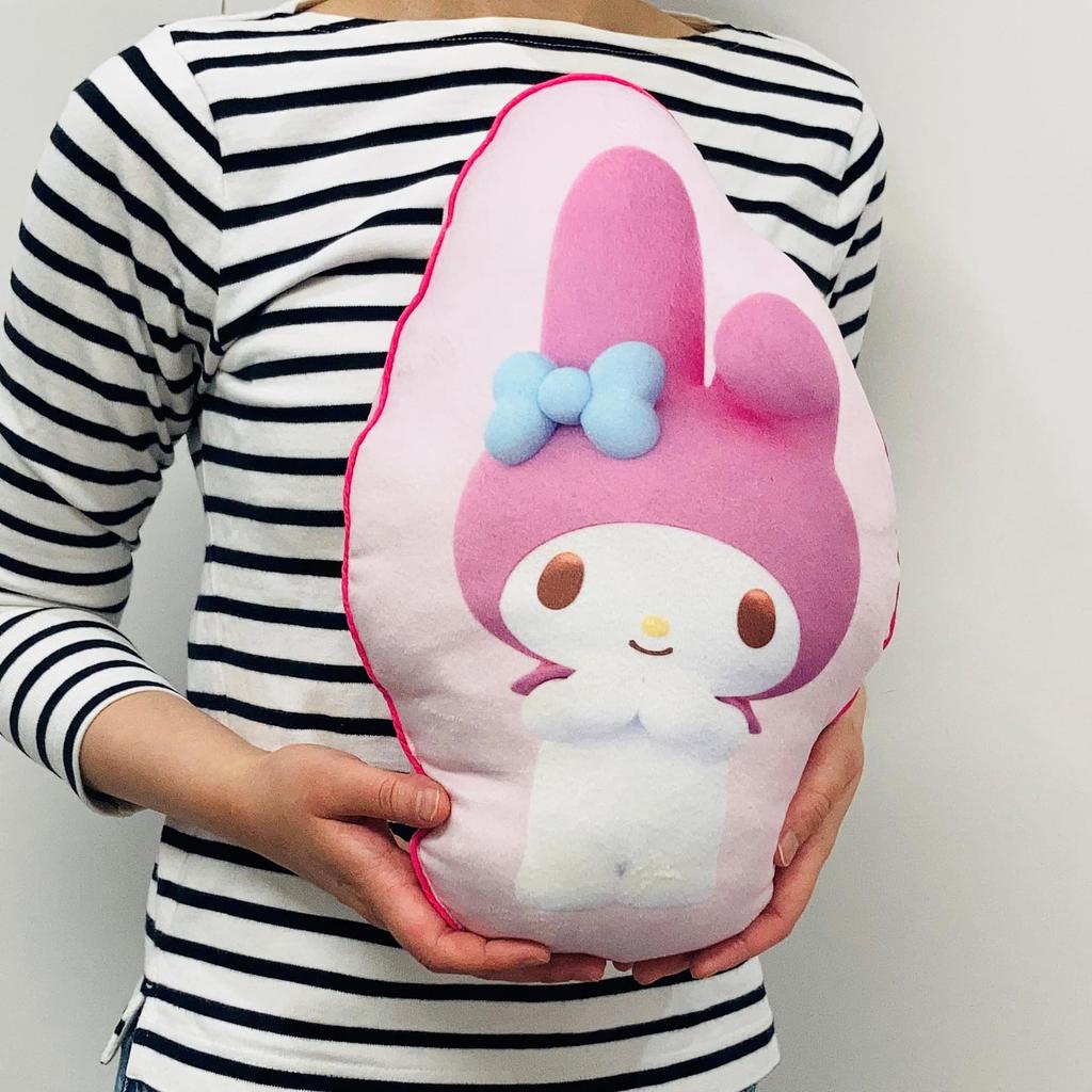MORIPiLO Sanrio Characters My Melody Body Pillow Micro Fabric Plush Toy Nap Pillow 30x40x10cm Pink by Morishita Makura (Die-Cut Cushion) Skin-Friendly