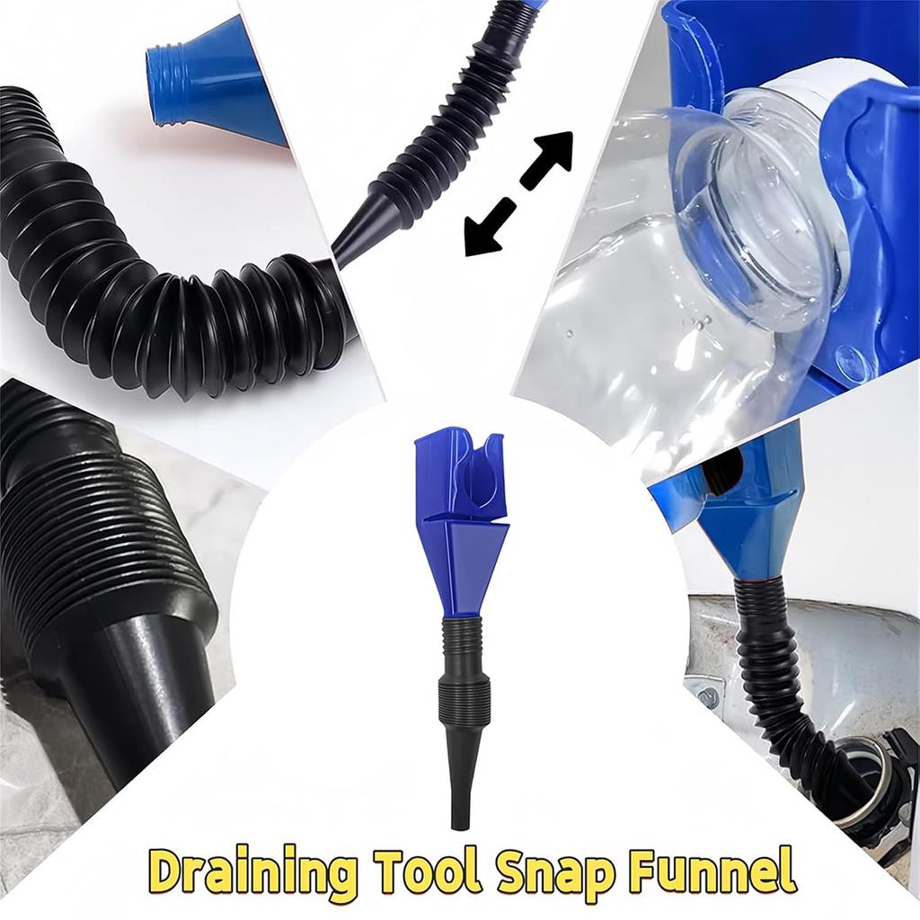 1/10PCs Car Motorcycle Refueling Oil Change Funnel Foldable Oil Funnel Transfer Tools Motorcycle Refueling Tool Car Accessories