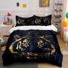 Tiger Face Artwork Bedding. Print Bedding Set 1 Duvet Cover 2 Pillowcases For Adult And Children Luxury Gift Full Size
