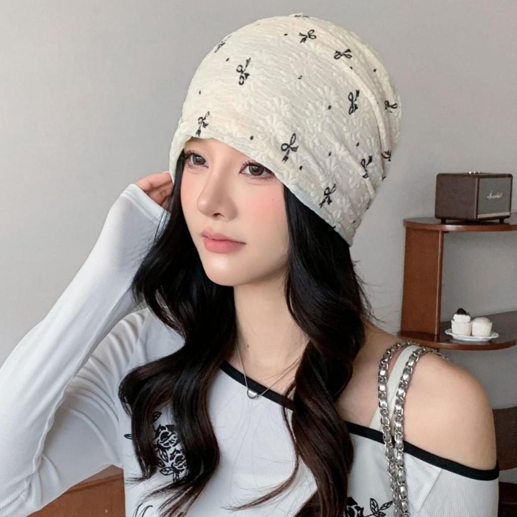 Four Seasons Postpartum Maternity Beanie: Pure Cotton Slouch Hat for Small Face & Wrap Head