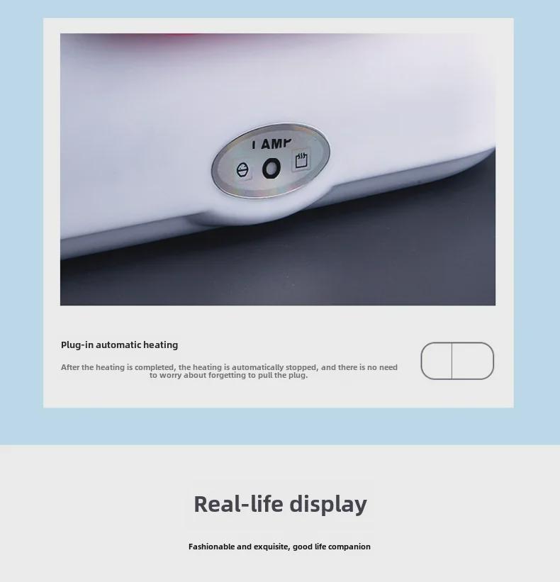 Portable Electric Lunch Box with Self-Heating and Rechargeable Features for Car and Home Use