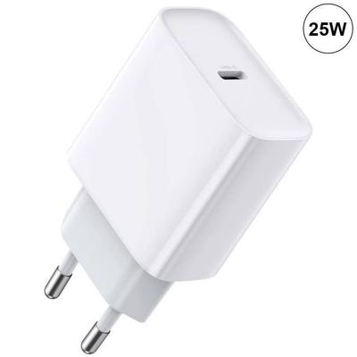 Fast Charger - E.F.Connection - 25W - USB-C - White - Compatible iPhone 17/16/15