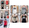 Stylish Polyester Fiber Men's Vest Moisture-wicking Slim Fit Gym Tank Top For All Seasons