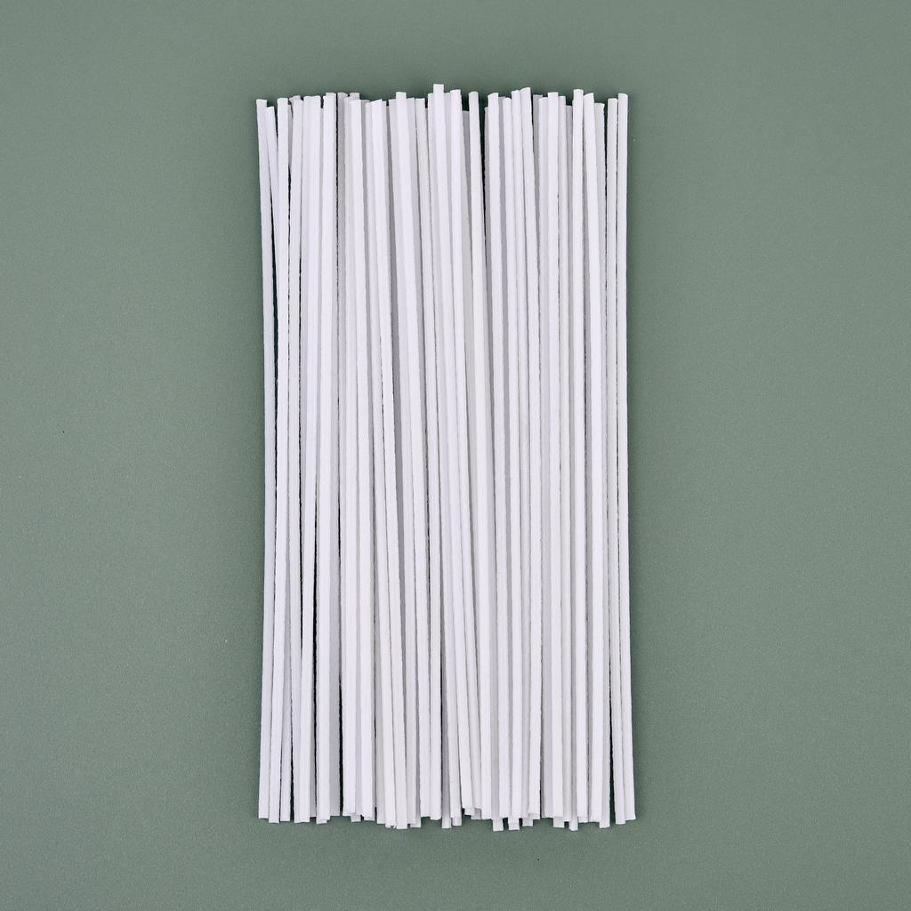 50pcs/Lot Smokeless Candle Wicks 8-20cm Pre-Waxed Cotton Core Wicks DIY Soy Wax Core Woven Kerosene Lamp Candles Making Supplies
