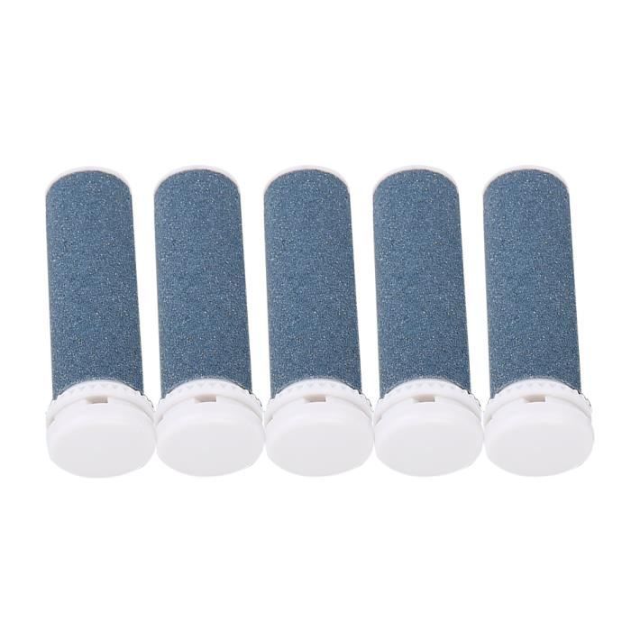 Rouleaux de remplacement grossiers - Lot de 5 - ABS &amp; pierre de quartz - 5,1 x 1,7 cm - Pour callosités sévères