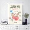 Healing Brain Art Poster We All Think Differently Canvas Painting Neurodiversity Psychologist Wall Art Picture Office Home Decor