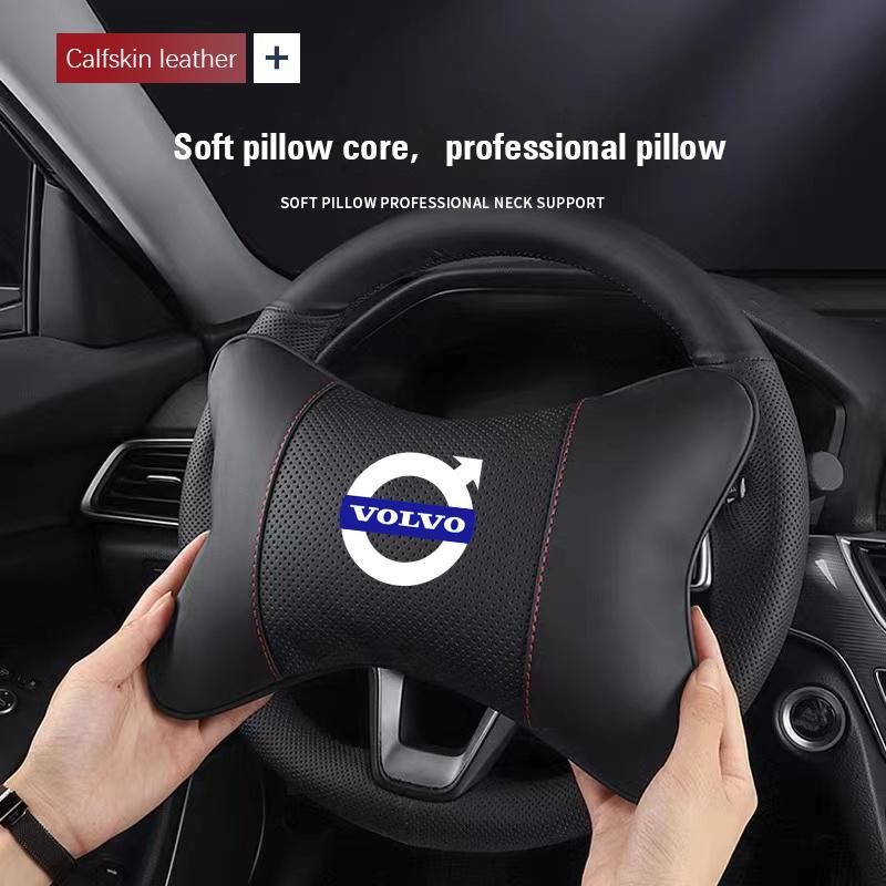 Autokopfstützen-Nackenkissen Auto-Innenraumkissen Auto-Lendenkissen für Volvo XC90 V90 V60 XC60 V40 S80 S60 S90 C40 XC40 V70 XC70
