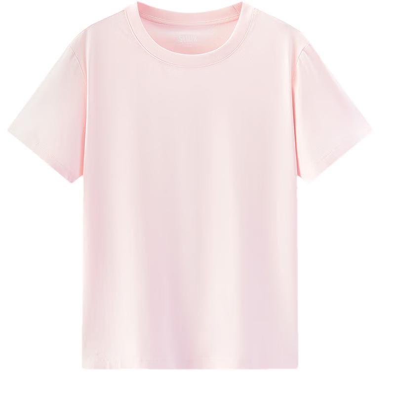 Semir Women's Solid Color Round Neck Short Sleeve T-Shirt