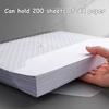 10pcs A4 Transparent Snap Button Style Document Storage Bag Daily Office File Sorting Organizing Folder Large Capacity File Bags