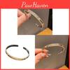 2025 Spring Fashion Geometric Open Cuff Bracelet With Gold Silver Finish