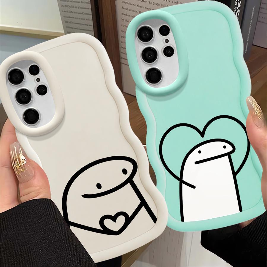 Funny Cartoon Soft Phone Cover Case for Samsung Galaxy S24 S22 Ultra S21 A25 S20 FE A26 S25 S23 Plus A54 A55 A35 A34 A36 A24
