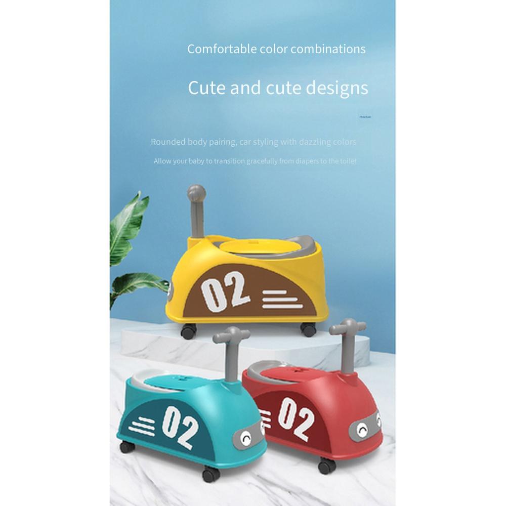 Sedile per Vasino Addestramento Bambini a Forma di Macchina, Grande Vasino Cartoon per Bambini e Bambine, Sgabello Vasino Giocattolo Regalo per Bambini Piccoli