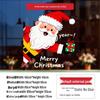 Santa Claus Wall Stickers: Cute Cartoon Christmas Decorations for Windows and Shop Layouts