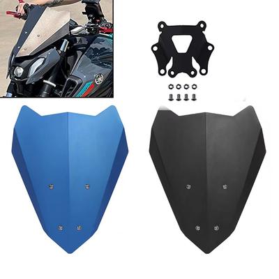 Motorrad Windschutzscheibe Aluminium Windschutz Für YAMAHA MT-07 MT07 MT 07 FZ07 FZ-07 2025-2025 Wind Ablenkung Deflektoren Schutz