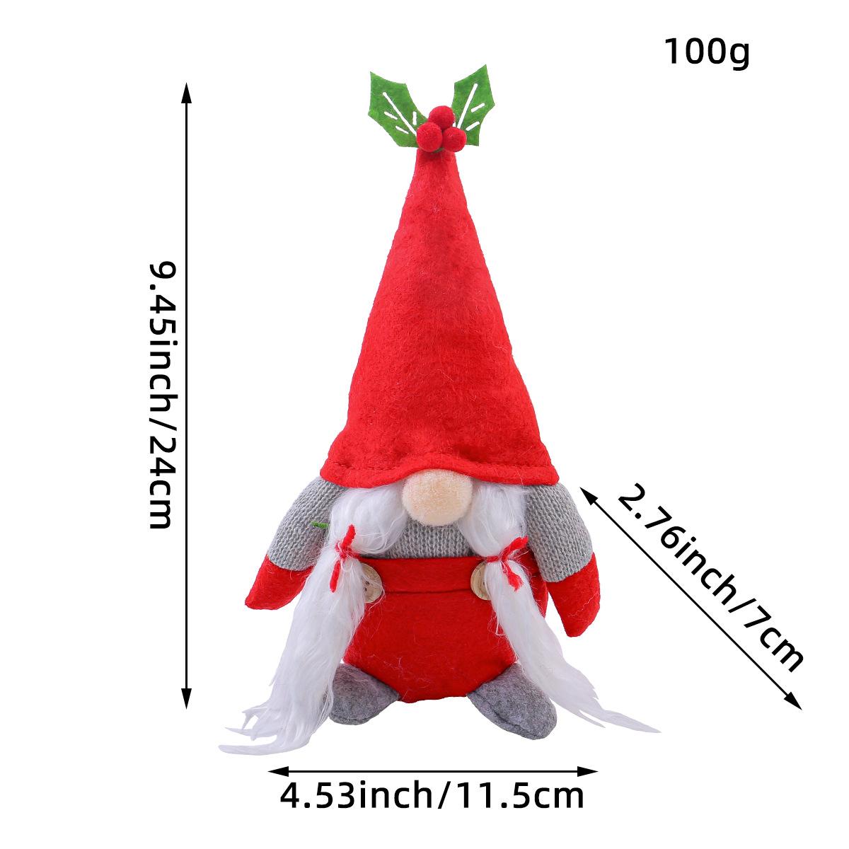 

Вишневая кукла Безликий старик Украшение окна Гном Стоячая плюшевая кукла Сценическое оформление B2-23 Women s