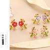 Exquisite Rose Gold Pearl and Leaf Earrings for Women
