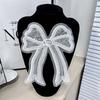 Beaded Nailed Sequins Bowknot Shape Cute Applique for Make Costume Shirt Sewing Supply Patches Sweater Corsages Decors