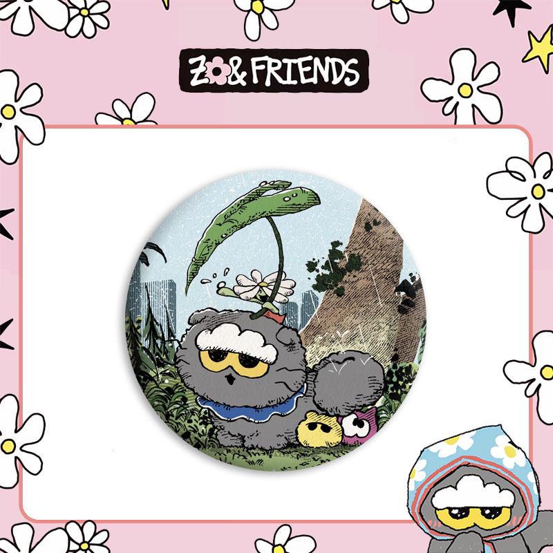 G-Dragon Winter Series Mirror Keychain and Christmas Tinplate Badge Set Badge