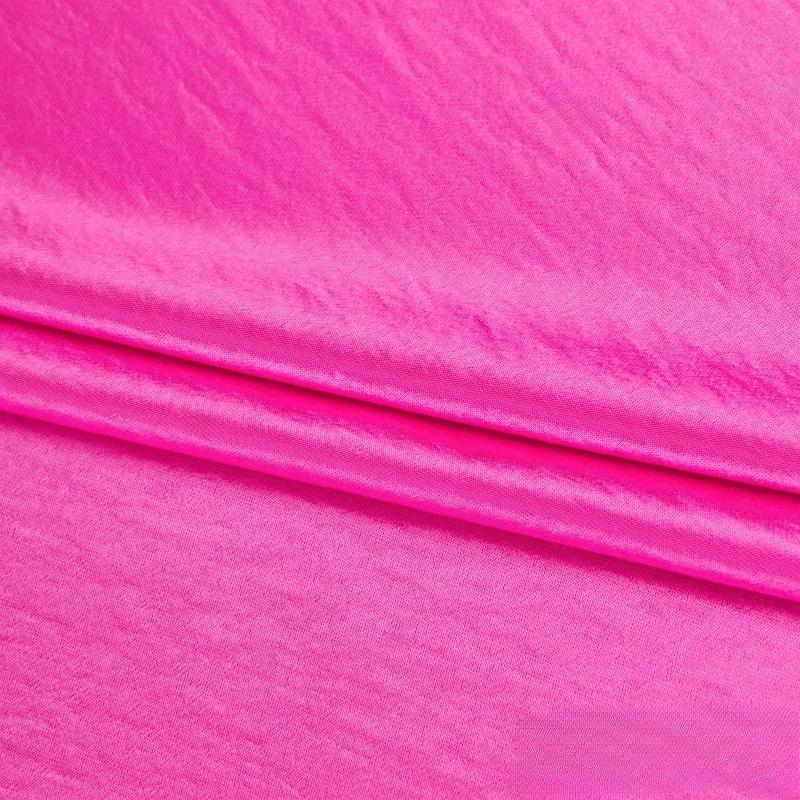 Chinese Style Lustrous Acetic Acid Gold Lustrous Satin Fabric Water Light Satin Natural Pleated Texture Drape Fabric Textile