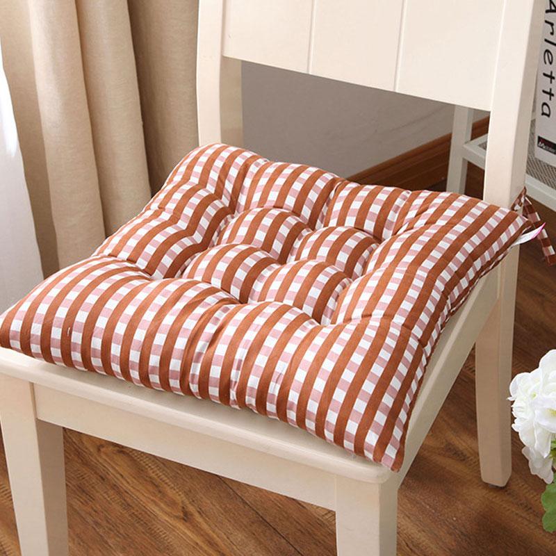 1Pc With Strap Office Supplies Cushion Winter 40x40CM Thicken Window Seat Cushion Warm Cotton Pad Student Fart Pad