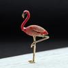Elegante Classico Raffinato Smalto Fenicottero Spilla Spilla per Donne Ragazze Moda Animale Abito Cappotto Accessori
