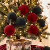 Palline di Natale Giganti Rotonde Infrangibili Grandi Ornamenti di Velluto Hall dell'Hotel