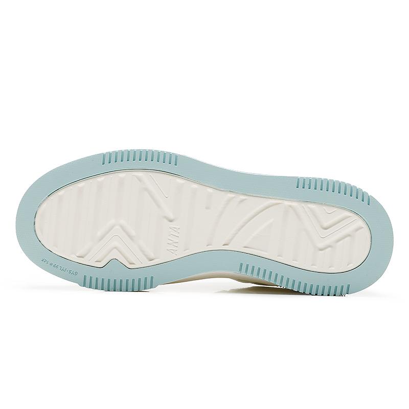 Anta Milk Cap Non-Slip Wear-Resistant Breathable Skate Shoes Women Skate Shoes White Green 922428008-3