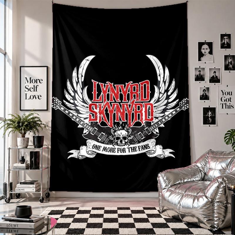 Wall TapestryLynyrd Skynyrd Art Hanging Cloth Decorative Background Cover for Room Decoration