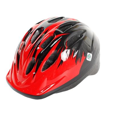 PALMY Kinderhelm Breite SG Standard Rot/Schwarz (M25) 52-56cm Innen 14.5cm