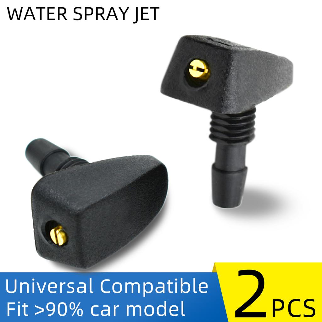 2PCS Universal Front Windshield Washer Wiper Nozzle Jet Sprayer Water Spout Outlet Adjustment