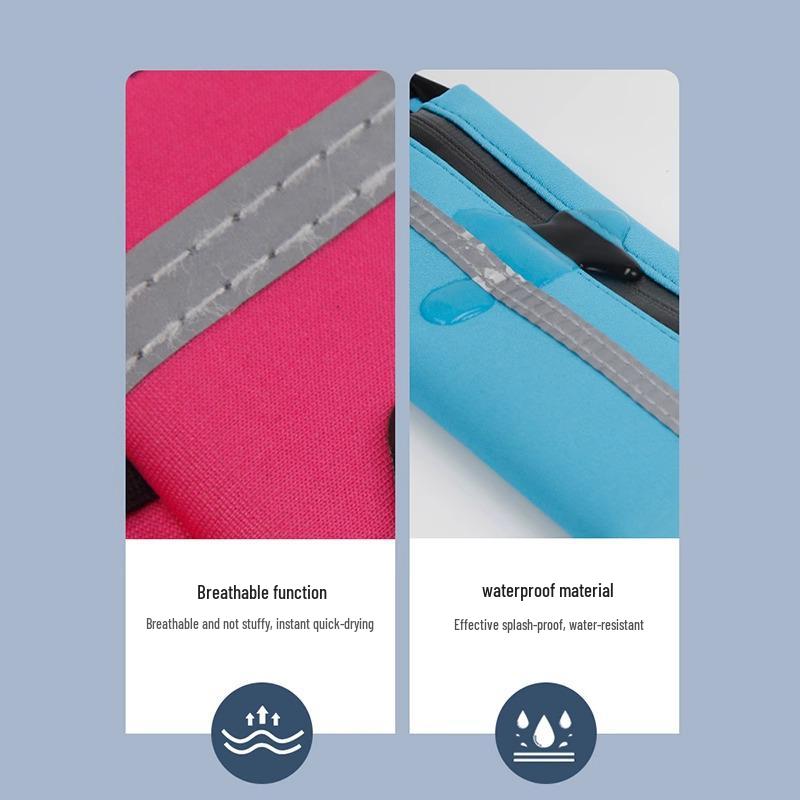 2024 Unisex Waterproof Fitness Waist Bag - Multifunctional Belt for Running & Outdoor Activities