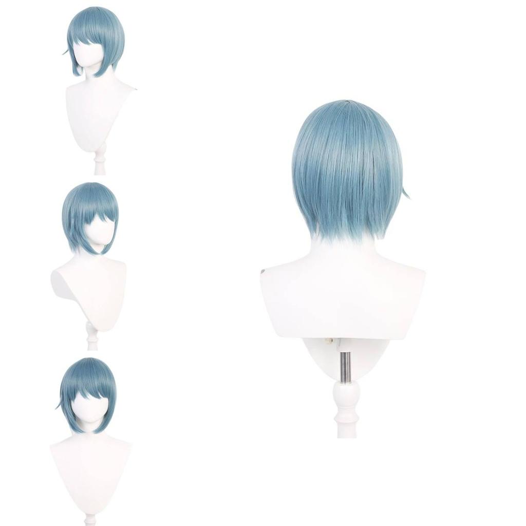 Puella Magi Madoka Magic Sayaka Miki Blue Cosplay Wig High Heat Resistant Fiber