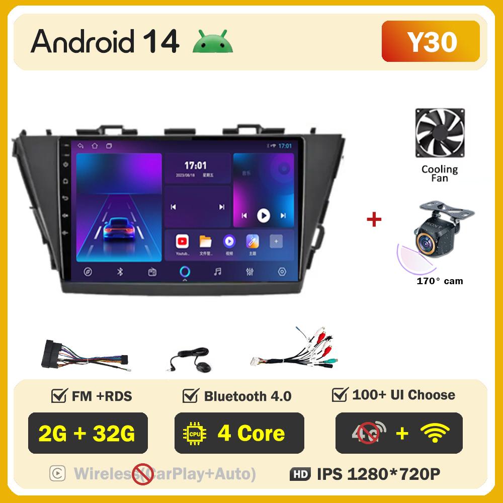 For Toyota Prius Plus V Alpha 2012-2017 Car Radio Player Car Carplay Screen Autoradio Mirror Link Car Intelligent Systems 8 Core