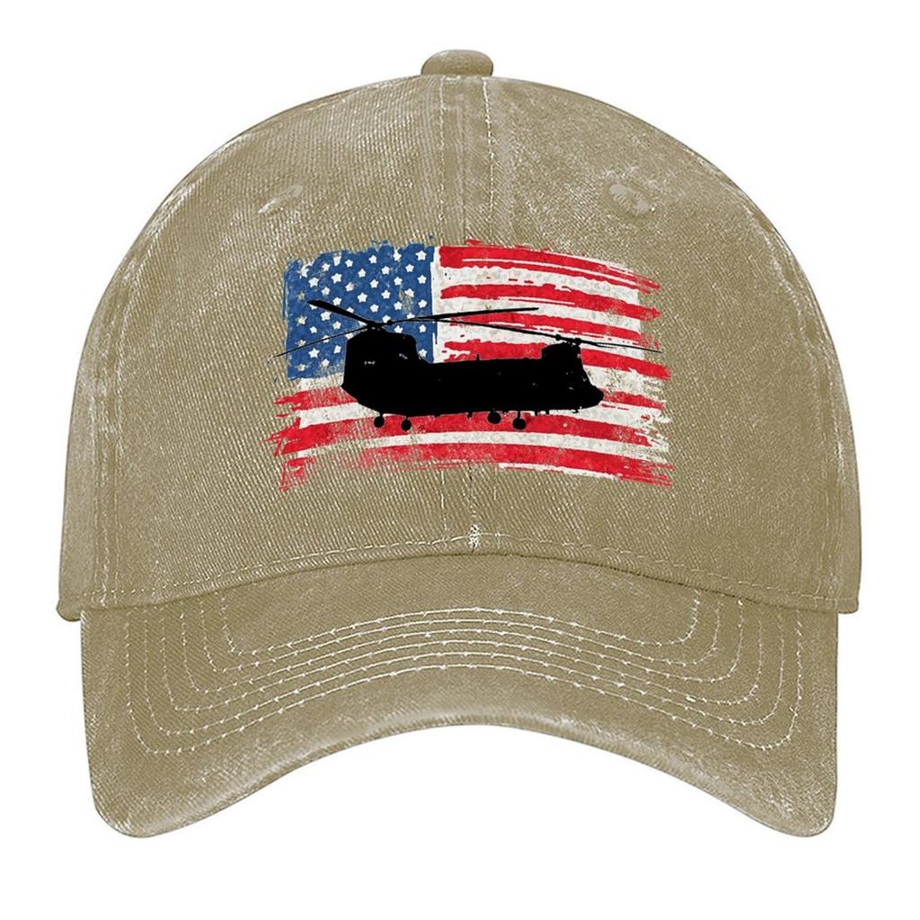 2026 Chinook CH-47 Helicopter US Military On Vintage Flag Baseball Cap Beach Outing Fishing Caps Man Party Hat Woman Men's