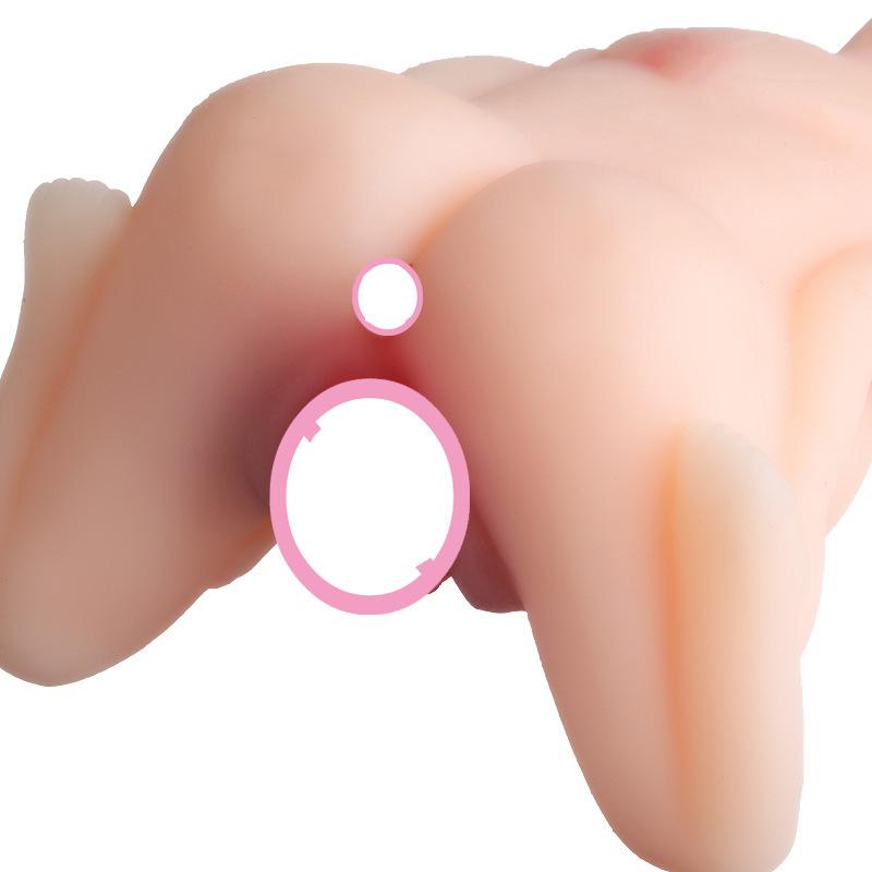 Handmade Simulation Full Body Soft Realistic Vagina+anus Sex Doll Airplane Cup Male Masturbator Adult Toy for Men