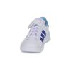adidas Trampki dziecięce Grand Court Strap Little Kid w kolorze białym Lucid Blue Cloud-White, używane, niebieskie HP8915