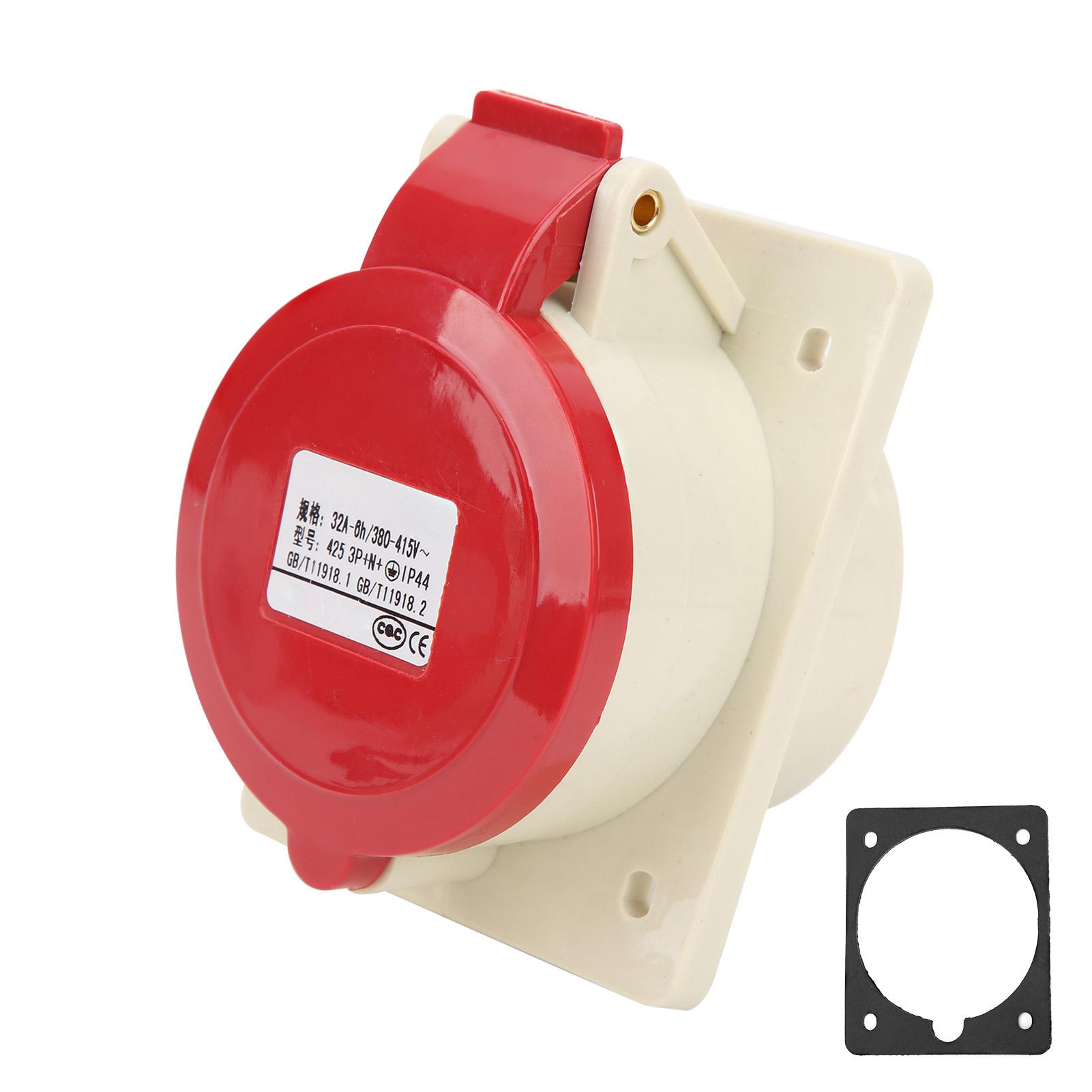 

5 Pin Industrial Socket Oblique Plug Insulating Hard Wearing Dustproof 3P+N+E IP44 380415V 32A for