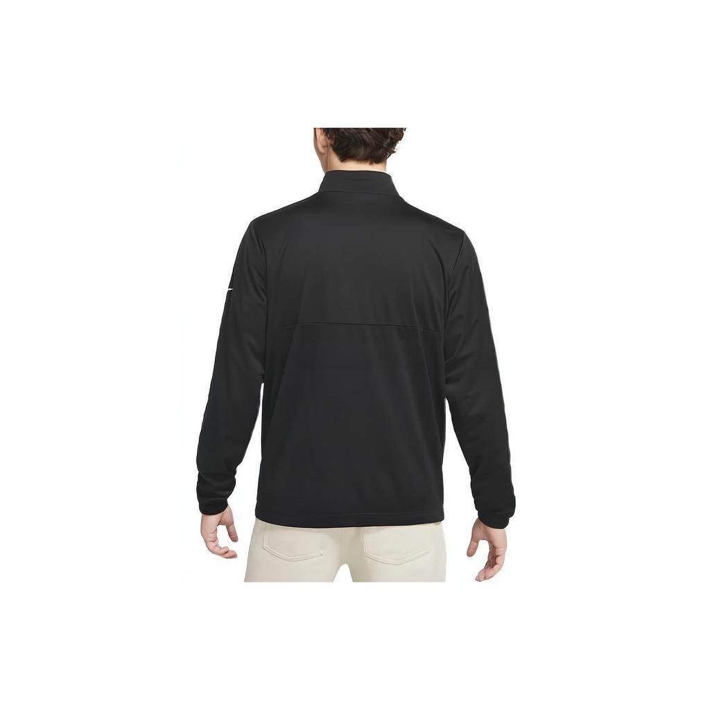 Nike Solid Casual Stand Collar Jacket Men Outerwear Black DA2868-010