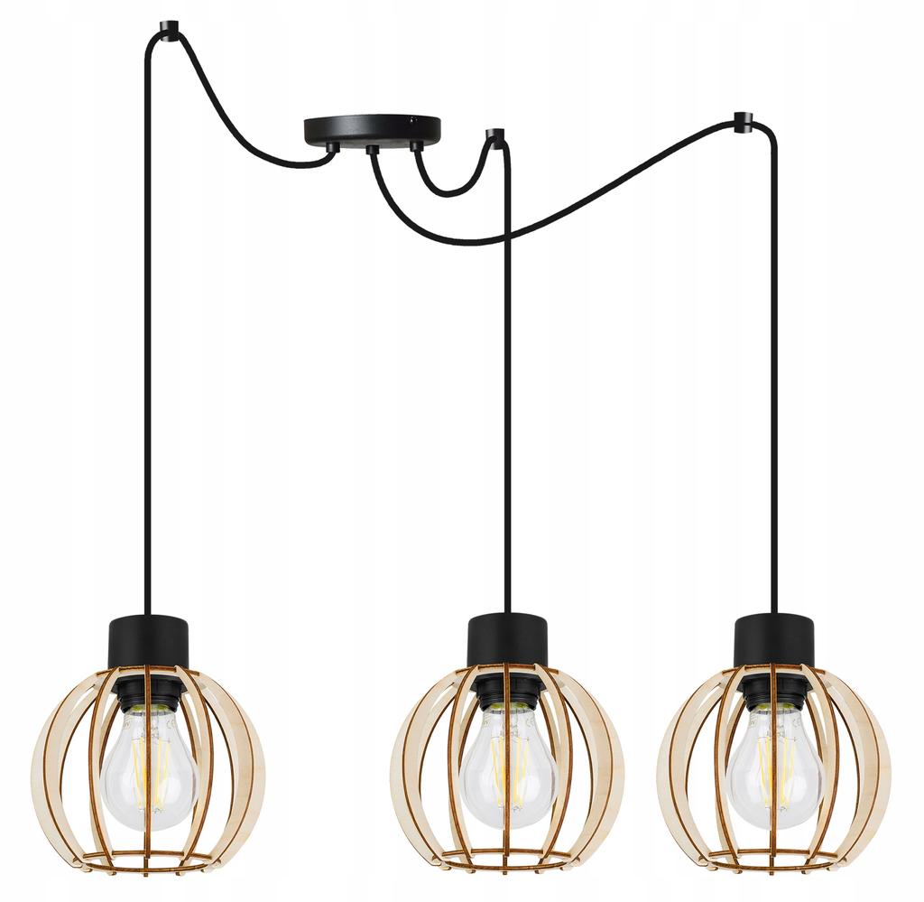 MODERN WOODEN LED CEILING HANGING LAMP