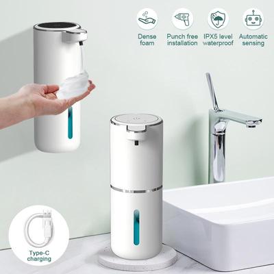 380 ml automatischer Seifenspender, Schaum, USB-Aufladung, berührungsloses Smart-Display, Infrarot-Sensor, Flüssigseifenspender, Handwascher