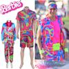 New Cross-border Movie Barbie Cos Costume For Barbie Ken Punk Style Jacket Moisture-wicking Fabric