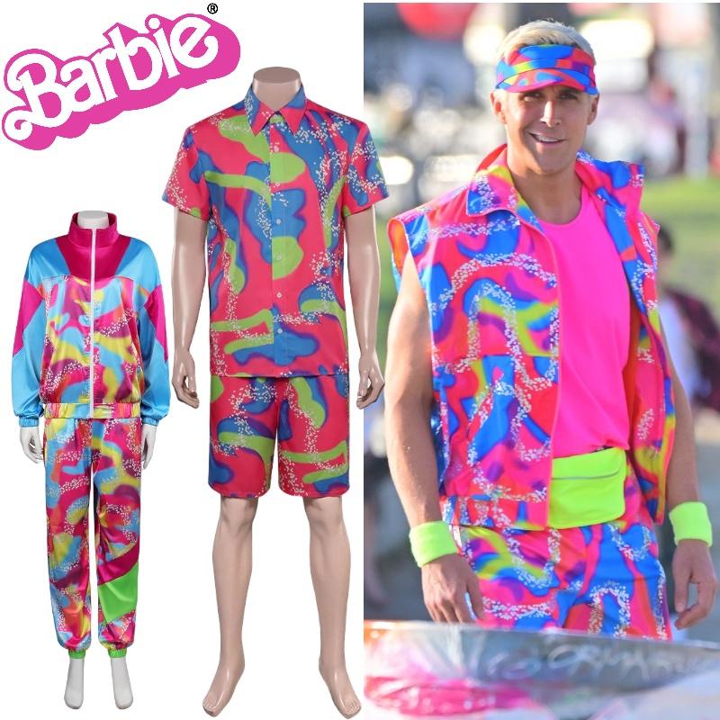 New Cross-border Movie Barbie Cos Costume For Barbie Ken Punk Style Jacket Moisture-wicking Fabric