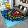 Bohemia Mandala Geometric Area Rug,Carpet Rug for Home Living Room Bedroom Sofa Doormat Kitchen Decor,Kid Non-slip Floor Mats